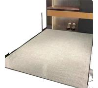 SUBLXPoten Felpudo de Entrada Alfombra de Lino sintético for Sala Estar, sofá, Dormitorio, Cama, ventanal, rascador for Gatos, Alfombra for Entrada, Cocina, baño(Brown,100X140CM)