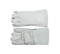 SUBLXPoten Guantes Soldador Guantes de Soldadura Extendidos Cosidos con Hilo Ignífugo Aislantes Térmicos Resistentes a Escaldaduras a Altas Temperaturas