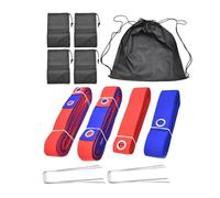SUBLXPoten Líneas para Voleibol de Playa Kit de líneas delimitadoras cancha Voleibol Playa portátil con Anclajes línea 52,5 pies y 26,2(Color 1)