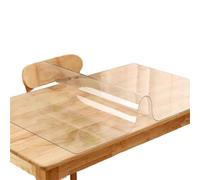 SUBLXPoten Mantel Impermeable Mantel Transparente con tapete for Mesa de Comedor, Resistente al Agua y Aceite, 1 Unidad(70cmx180cm)