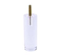 SUBLXPoten Patas De Muebles Transparente Juego de 4 Patas for Muebles, gabinete Transparentes Lucite, Banco for tocador con Tornillos y Pernos Montaje(Clear 40x100mm)