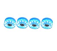 SUBLXPoten Ruedas Patines Antideslizantes 4 Ruedas for Patines, 58 mm x 32 mm, Ruedas Luminosas for Patines cuádruples con rodamientos instalados(Blue)