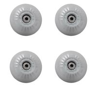 SUBLXPoten Ruedas Patines Antideslizantes 4 Uds Ruedas Flash 64mm/68mm/72mm/76m/80mm Patines en línea Rock Patines de Lujo Ruedas iluminadas neumáticos de PU(White 68mm)