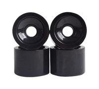SUBLXPoten Ruedas Patines Antideslizantes 4Pcs Indoor Outdoor Roller Skate Wheels Skateboard Wheels PU Roller Skateboard Repair Parts(Black)