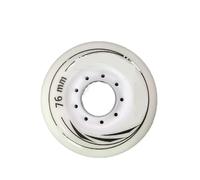 SUBLXPoten Ruedas Patines Antideslizantes 8 unids/Set 80mm 76mm 72mm 90A Rodillos Patines en línea Patines Slalom Ruedas for Patinaje for Adultos Ruedas(White 76mm)