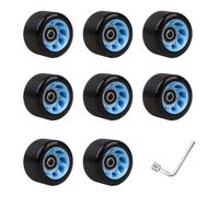 SUBLXPoten Ruedas Patines Antideslizantes Rueda de monopatín con rodamientos, Juego de Patines de Doble Fila, Accesorio for Patines, Rueda de Repuesto for Patines Quads(95A)