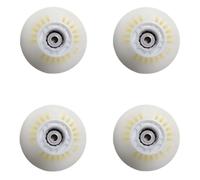 SUBLXPoten Ruedas Patines Antideslizantes Ruedas Luminosas Intermitentes for Zapatos de Patinaje en línea, Material PU de dureza 90A, 64mm, 68mm, 72mm, 76mm, 80mm, 4 Uds.(Colorful 80mm)