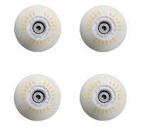 SUBLXPoten Ruedas Patines Antideslizantes Ruedas Luminosas Intermitentes for Zapatos de Patinaje en línea, Material PU de dureza 90A, 64mm, 68mm, 72mm, 76mm, 80mm, 4 Uds.(Colorful 72mm)