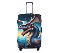 Submarine Coral Rays - Funda de equipaje de viaje para equipaje de 18 a 32 pulgadas, lavable, resistente a los arañazos, Dragón rugiente, XL