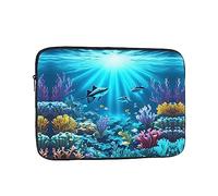 Submarine Coral Rays - Funda para portátil de 15 pulgadas, adecuada para negocios o escuela, bolsa de transporte para laptop