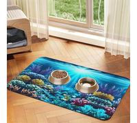 Submarine Coral Rays - Mantel de piel absorbente para mascotas, 40 x 60 cm, con base de goma antideslizante para gatos y perros
