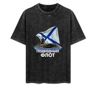 Submarine Fleet Navy Army Military Men's T-Shirt Unisex Black Cotton Hip Hop Print tee Shirts XL