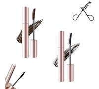 Submarine Mascara - Submarinen Mascara, Tubing Mascaras Black & Brown for Lash Makeup, Natural Defining Curling Eyelashes, Waterproof & Sweatproof, Thick, Long, Curled, Natural (1+2,1)