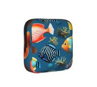 Submarine Reef Fish - Bolsa de almacenamiento a prueba de períodos, higiene femenina, estuche de viaje para toallas sanitarias, bolsa mensural discreta para bolso de oficina