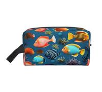 Submarine Reef Fish - Neceser de viaje de gran capacidad para organizar artículos de tocador y artículos pequeños, adecuado para viajes diarios y gimnasio
