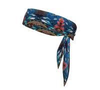 Submarine Shark Coral - Diadema deportiva que absorbe el sudor, antideslizante y ajustable, para correr, baloncesto, yoga, deportes