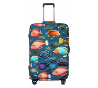 Submarine Shark Coral - Funda de equipaje de viaje para equipaje de 18 a 32 pulgadas, lavable, resistente a los arañazos, Peces de arrecife submarinos, XL