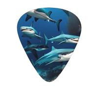 Submarine Shark Coral - Juego de púas de guitarra, 3 grosores diferentes, 12 piezas para una variedad de instrumentos