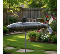Submarine Wind Spinner, UV Resistant Non Fading Submarine Windmill, Rotating Submarines Yard Spinners with Spin Blades for Patio Lawn Flower Beds Outdoor Garden Decor