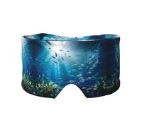 Submarine World - Diadema unisex para dormir de lado, antifaz y orejeras (26.8 x 4.3 pulgadas), orejeras ajustables para interiores y exteriores, viajes, yoga, cómodas