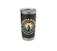 Submariner Cita Hello From The Other Tide Diciendo Submarino Vaso térmico de acero inoxidable de doble pared
