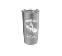 Submariner cita Hello from The Other Tide U-Boat Submarine Vaso térmico de acero inoxidable de doble pared