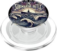 Submariner Quote Sea Warfare Epic Submarine Battle U-Boat PopSockets PopGrip para MagSafe