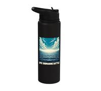 Submariner Submarino Épico Submarino Nuclear Batalla Submarino Submarino Submarino Stainless Steel Insulated Water Bottle