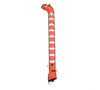 Submarinismo SMB para boya marcadora, flotador de salchicha de nailon para visibilidad del barco, dispositivo submarino para equipo de buceo recreativo y técnico (1,2 m x 15 cm, naranja)