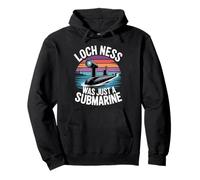 Submarino del Lago Ness, Monstruo escocés Vintage Nessie Humor Sudadera con Capucha
