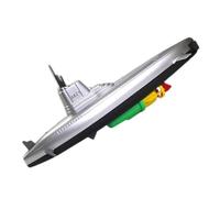 Submarino - PP 12,99 x 4,92 x 1,38 pulgadas, diseño realista, juego de agua interactivo alimentado por pilas, submarino para bañera, piscina, baño, guardería, etc