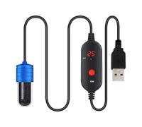 Submersible Tank Heater - 15W USB Powered Mini Aquarium Warmer, Steady Temperature Control | Auto Heating Fish Tank Device, Small Underwater Heater for Betta and Tropical Fish Environment Care
