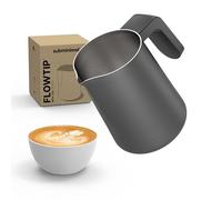 Subminimal FlowTip - Jarra de leche | Jarra espumante de leche para estufa para café de estilo barista premium en casa | Jarra de vertido para capuchino y café con leche con mango ergonómico