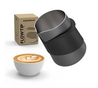 Subminimal FlowTip - Jarra sin manos | Espumante de leche para estufa de primera calidad para café de estilo barista | Capuchino y café con leche con mango ergonómico