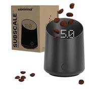Subminimal Subscale| Taza dosificadora digital de café, pantalla LED invisible, activada por tacto, báscula de pesaje precisa de granos de café en gramos u onzas, recargable por USB-C, IPX4 resistente