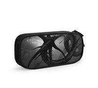 Subnautica Estuche para lápices Estuche para bolígrafos Oxford Organizador de papelería Bolsa de almacenamiento Estuche para caja con doble cremallera para adolescentes, niñas, niñ