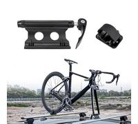SUBORAWOS Soporte de horquilla para bicicleta, liberación rápida, aleación de aluminio, horquilla delantera, horquilla de bicicleta fija, portaequipajes para camiones, SUV y remolques (negro)