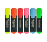 Faber castell 09254830 - 5 colores disponibles, azul, amarillo, verde, rosa y naranja marcadores flúor rotuladores fluorescentes Rosa (1 unidad)