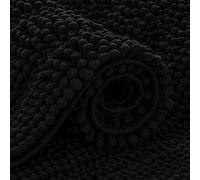 subrtex Alfombra de baño de felpilla a Rayas, Suave, Absorbente de Agua, de Secado rápido, Lavable a máquina (61 x 152 cm)