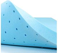 subrtex Topper Viscoelástico 180×200 cm,Topper Gel Colchon Espuma de Memoria 5cm Sobrecolchón Pero Solo Colchón sin Funda(5 cm, 180×200)