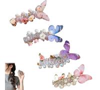 Subsistenceed-No Damage Soft Elastic Spiral Hair Ties, Telephone Cord Hair Ties Spiral, Telephone Scrunchies Spirals Cord, Twisted Wire Pony Hairwire, For Thick and Thin Hairs (4pcs-d)