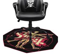 Subsonic - Alfombrilla para Gaming Ghost 100x100 cm - Antideslizante para Sillas de Oficina - Alfombrilla Protectora para Suelos y Parqués para Habitaciones de Gamers - Fácil de Limpiar - Negro