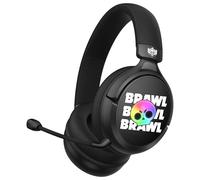 Subsonic - Auriculares Inalámbricos para Juegos Brawl Stars con LED y Micrófono Extraíble. Auriculares Bluetooth para Juegos - Compatibles con Todas Las Consolas, PC, Tabletas y Smartphones - Negro