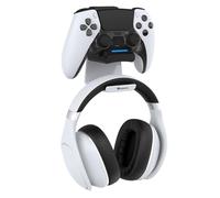 Subsonic Cargador de Mando PS5, estación de Carga compacta para Mando Dualsense con Soporte para Auriculares de Juego
