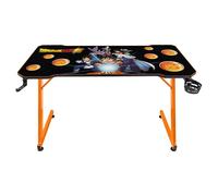 Subsonic - Escritorio Gaming ergonómico con Acabado en Carbono y Alfombrilla XXL de Dragon Ball para PC Gaming - Licencia Oficial - Parte Superior Negra y Base Naranja
