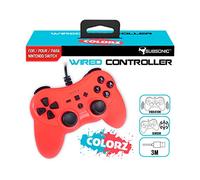 Subsonic Mando controller para Nintendo Switch, con cable, Rojo