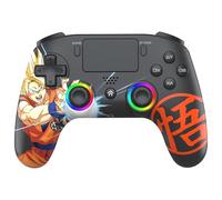 Subsonic - Mando Inalámbrico Dragon Ball Super para PS4 - Negro | Ergonómico, LED Programables, Vibración, Altavoz Integrado, Palancas Programables, Jack 3.5 para PlayStation 4