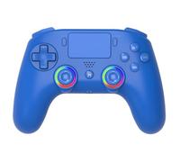 Subsonic - Mando Inalámbrico para PS4 y PC - Azul | Ergonómico, LED Programables, Vibración, Altavoz Integrado, Palancas Programables, Jack 3.5 - Compatible PlayStation 4 y PC