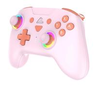 Subsonic - Mando Inalámbrico para Switch 2 y Switch - Rosa | Ergonómico, LED Programables, Vibración, Giroscopio 6 Ejes, Palancas Programables, para Switch 2, Switch, Switch OLED