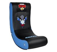 Subsonic - Mecedora Gaming Brawl Stars Crow - Mecedora ergonómica con Licencia Oficial - Piel sintética Negra y Azul con Bordado - Cómoda Silla para Sala o Dormitorio